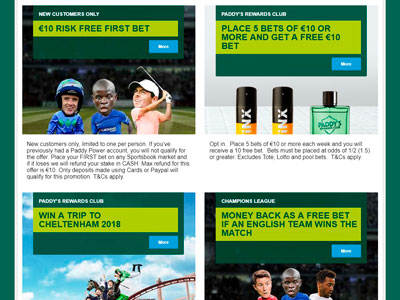 Paddy Power Bookmaker March [curr_year] Offers – £20 risk-free Football bets