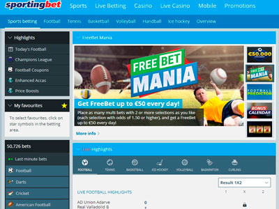 SportingBet Football Bonus: £15 Sports Backup Bet In March [curr_year]